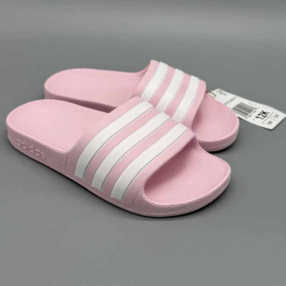Adidas Adilette Aqua‎ K Almost Pink Color Sandals Toddler Size 12K FY8072 NEW